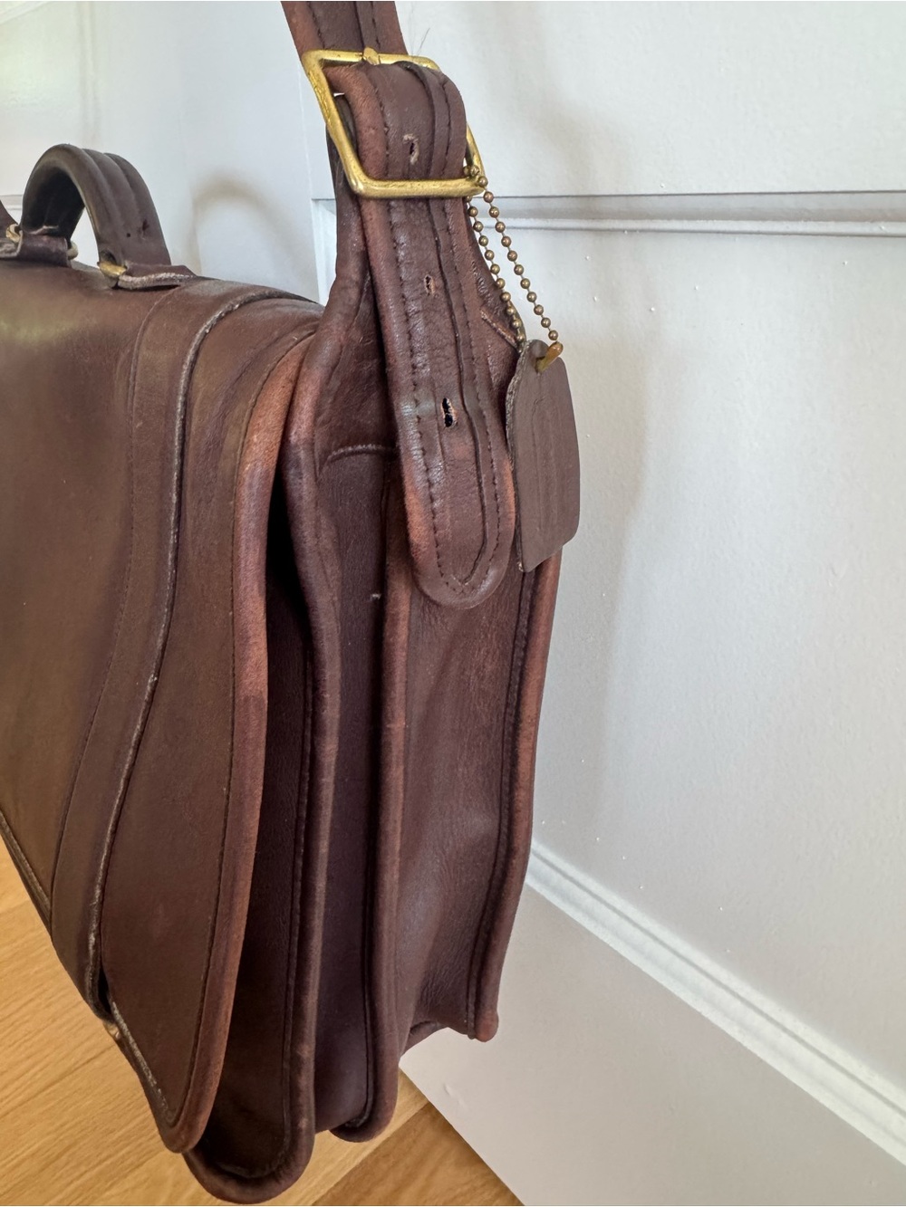 Coach Vintage Essex Legacy Leather Briefcase Messenger Laptop Bag Brown - Picture 2 of 16
